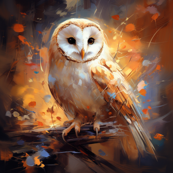 Owl, painting, gift idea, interior design
