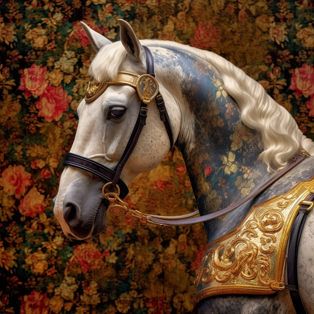 Horse painting on canvas