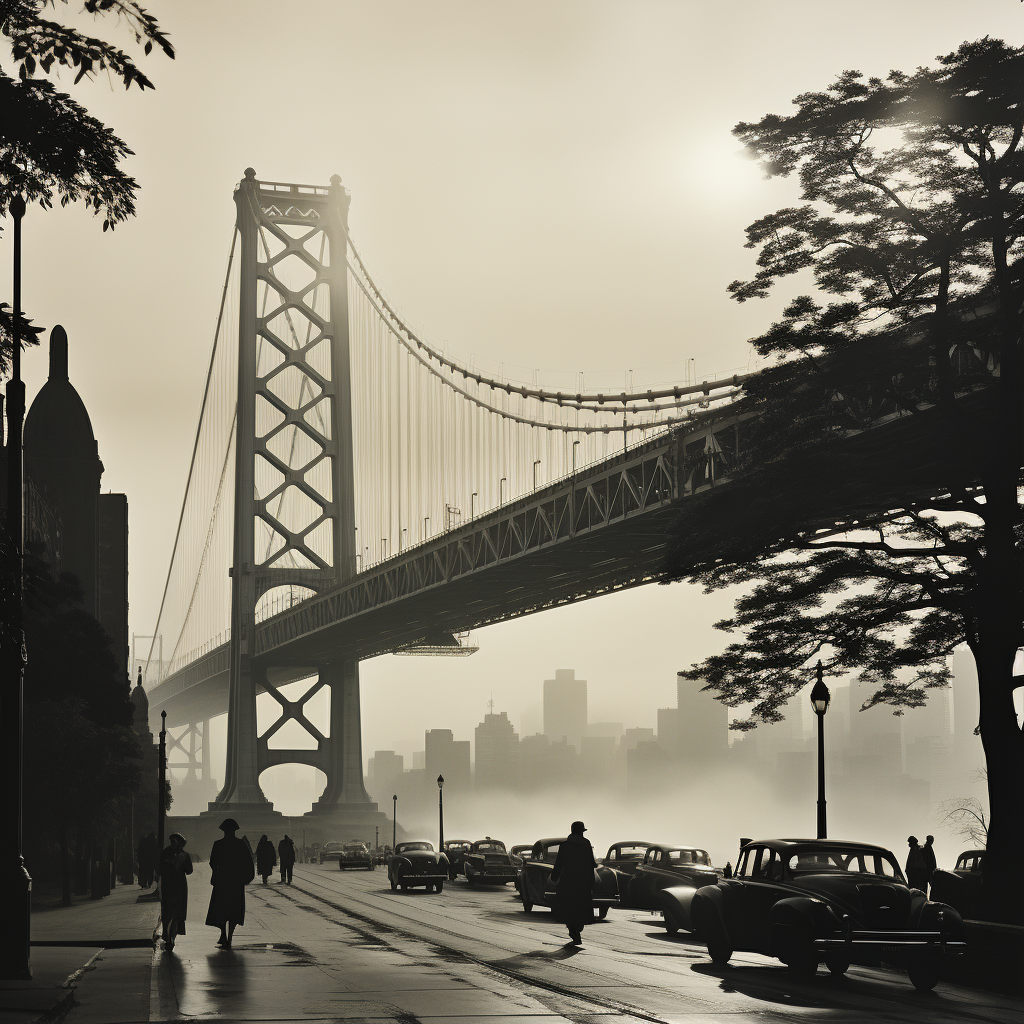 Sepia bridge, image, gift idea